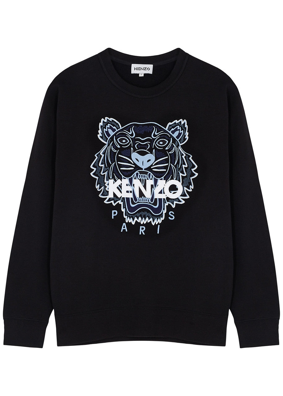 Designer Tiger Crewneck "Light blue & Black"
