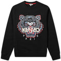 Designer Tiger Crewneck "Red & Light Blue"